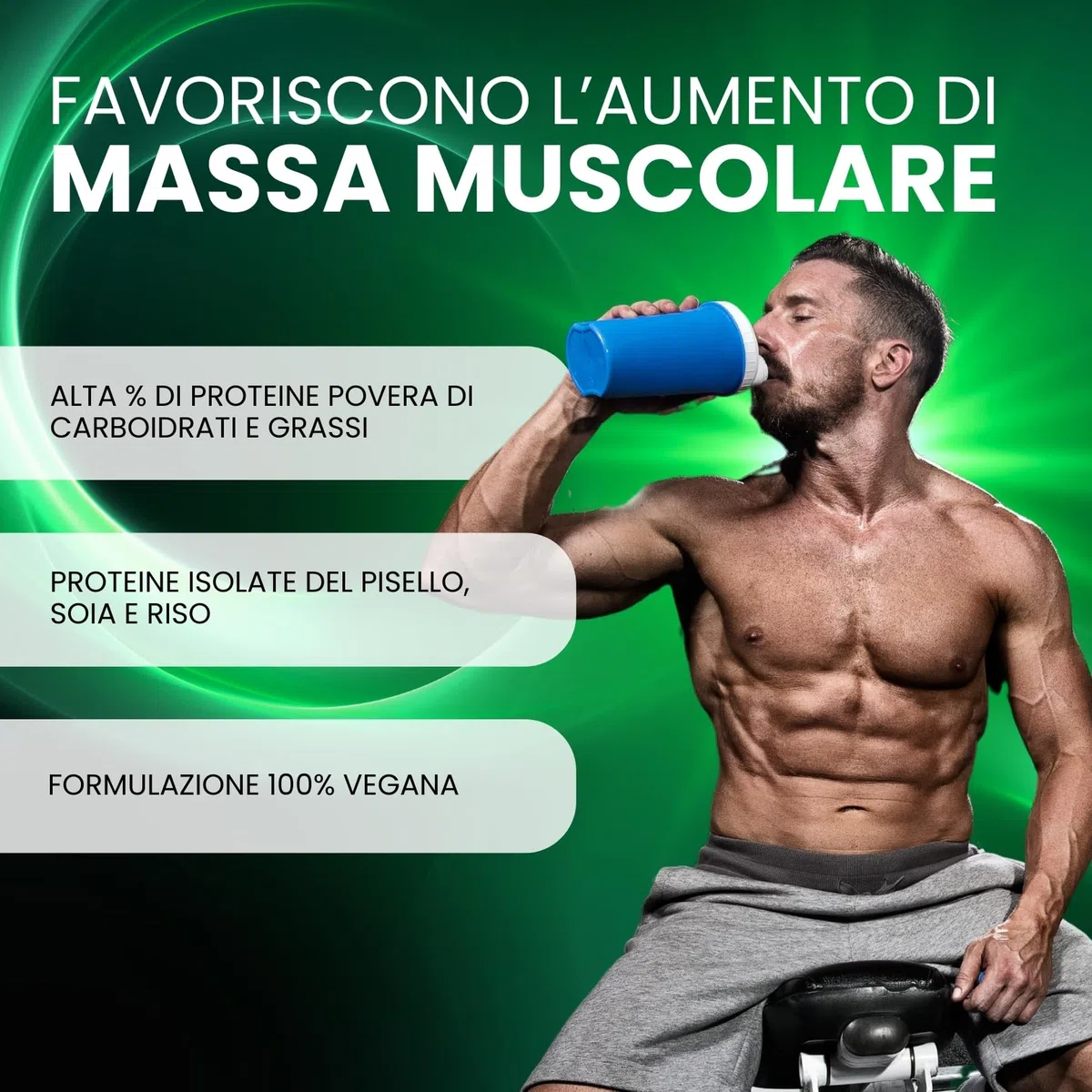 Hyper Vegan Protein 3kg Cacao - Proteine in Polvere Senza Edulcoranti - Proteine in Polvere Isolate senza Glutine - Proteine in Polvere Vegane per Aumento Massa Muscolare, Favoriscono il Recupero