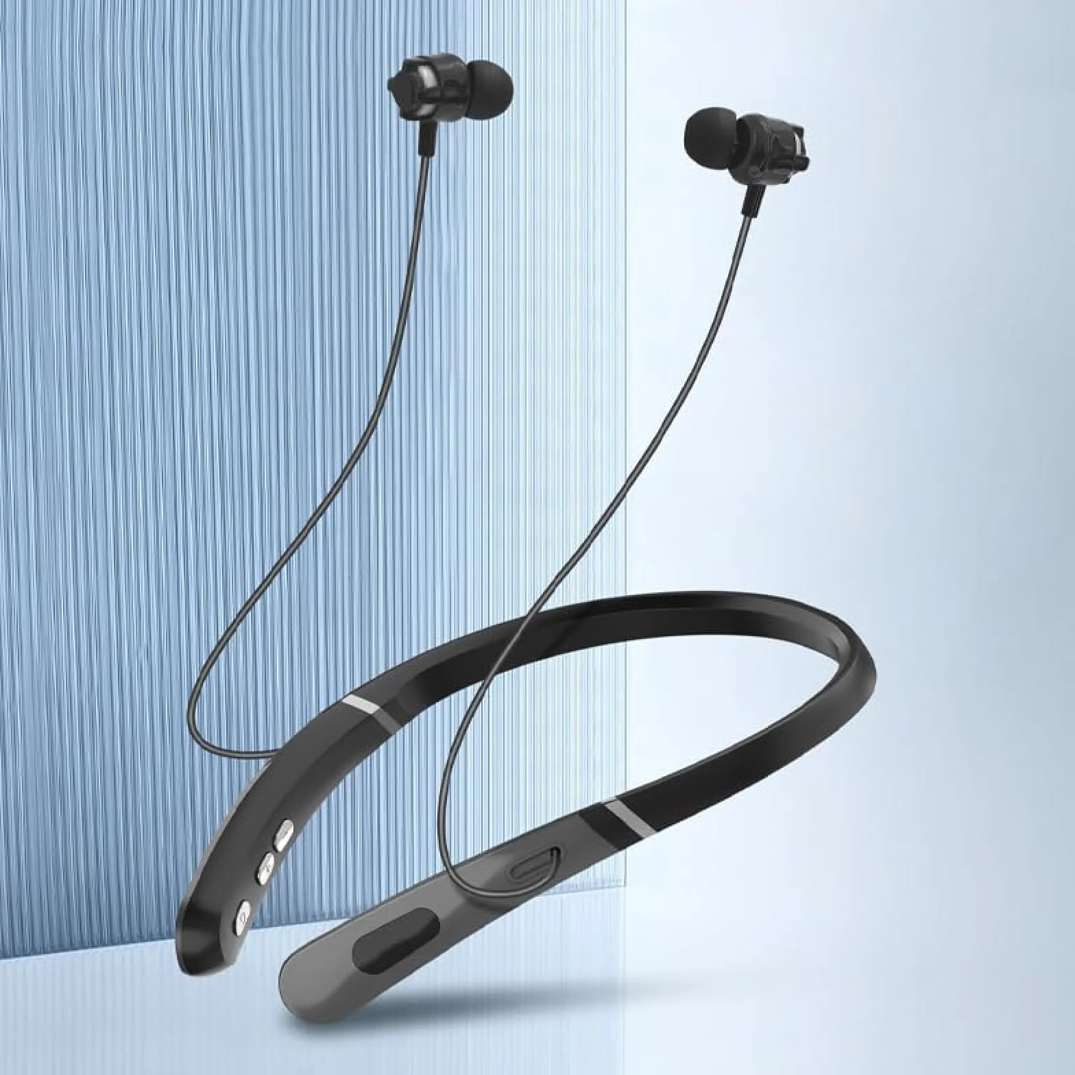 Amplificatore per udito professionale da collo e cuffie Bluetooth in uno; ambiente di amplificazione del rumore più forte, ideale per anziani o persone con problemi di udito