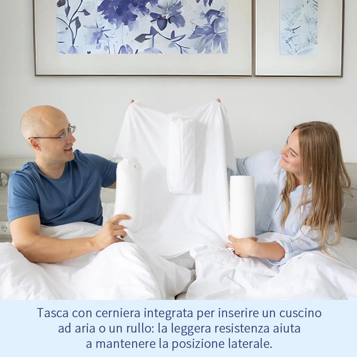 camicia comfort (con cuscino gonfiabile) + camicia di ricambio, per donne [XL]