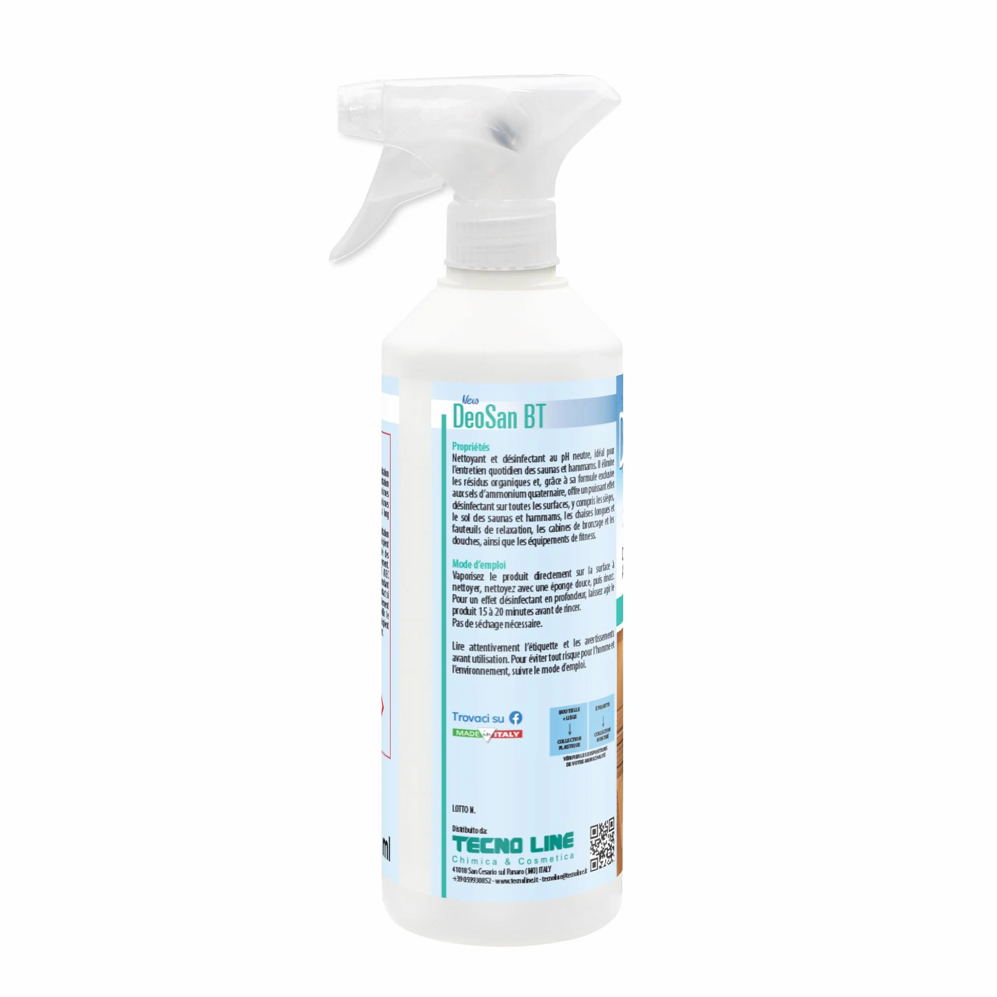 DeoSan BT Detergente Igienizzante Deodorante per Sauna e Bagno Turco 500 ml