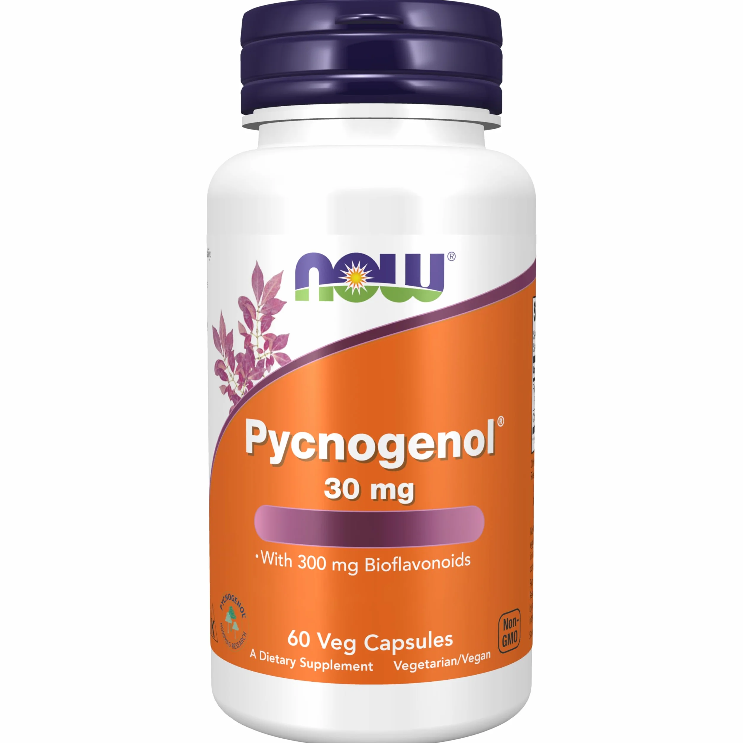 Now Foods Pycnogenol 30 mg Estratto di Corteccia di Pino 60 Capsule vegane