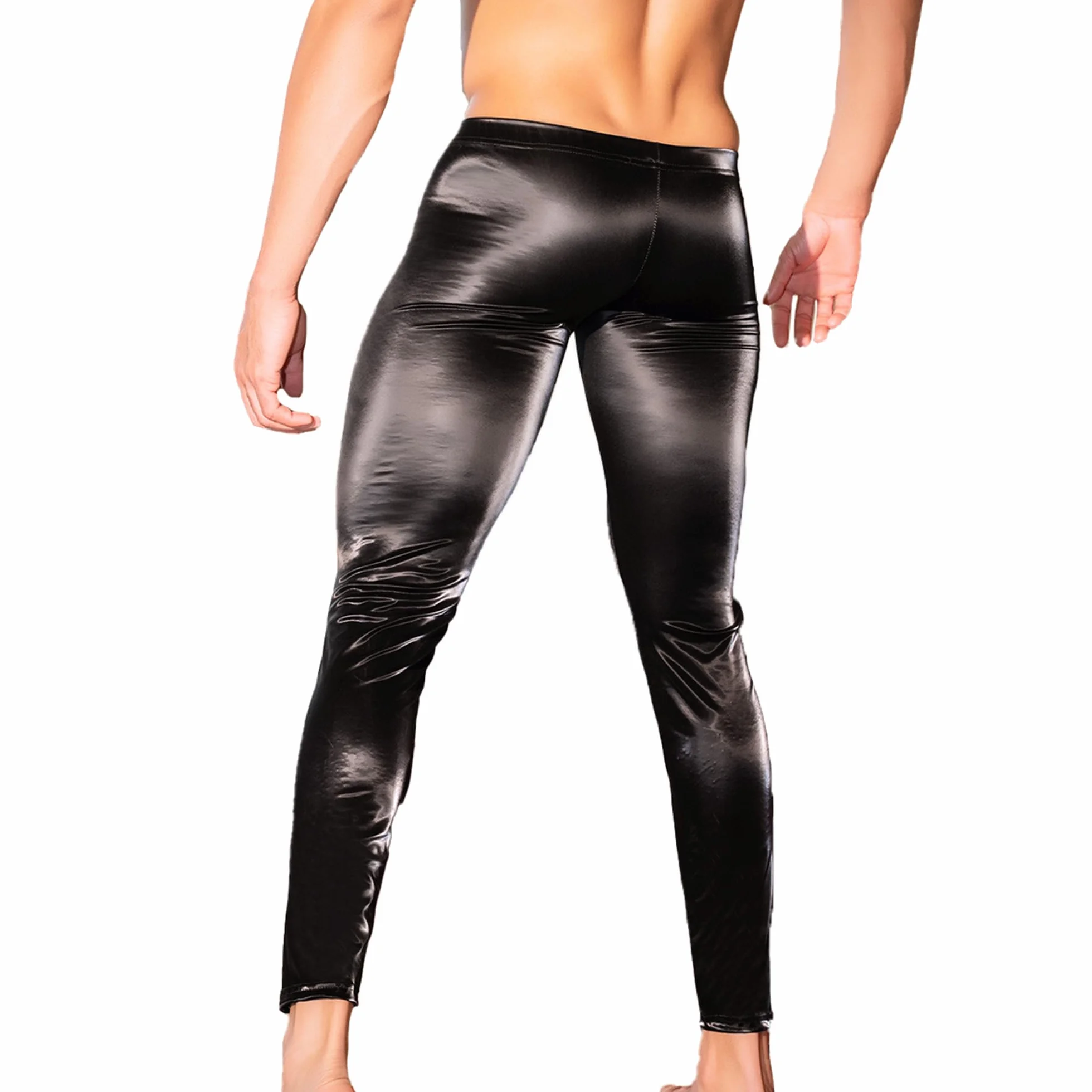 QiaTi Perizoma Leopardo a Vita Bassa Intimo Sexy Tanga Uomo