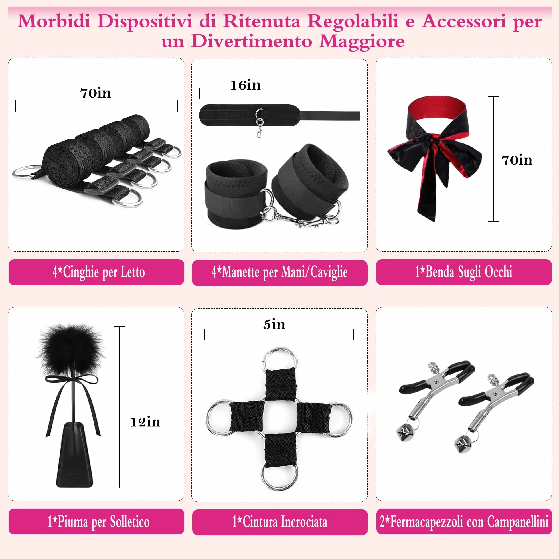 Manette in Metallo Nere