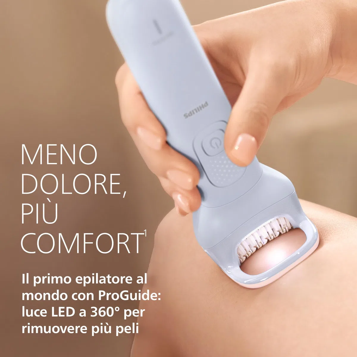 Philips Epilatore Serie 8000 - Epilatore elettrico Wet & Dry senza fili, per gambe e corpo, con ProGuide, 5 accessori, autonomia di 60 minuti, modello BRE709/00