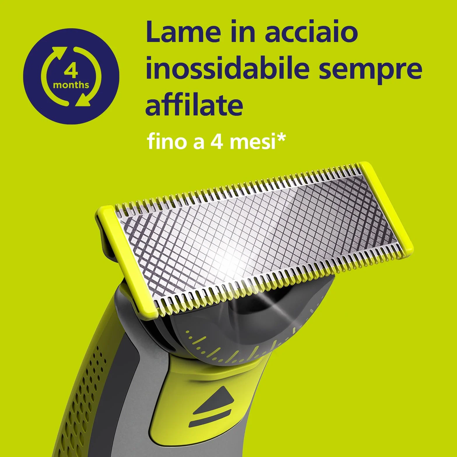 Philips OneBlade 360 Lame di ricambio QP440/50, confezione 4, per rasoio e tagliacapelli elettrici