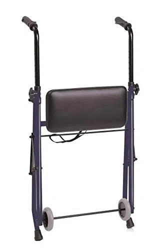ROLLATOR ACCIAIO 2 RUOTE 2 PUNTALI CON SEDILE cod.art. RP682 - RA-215151N