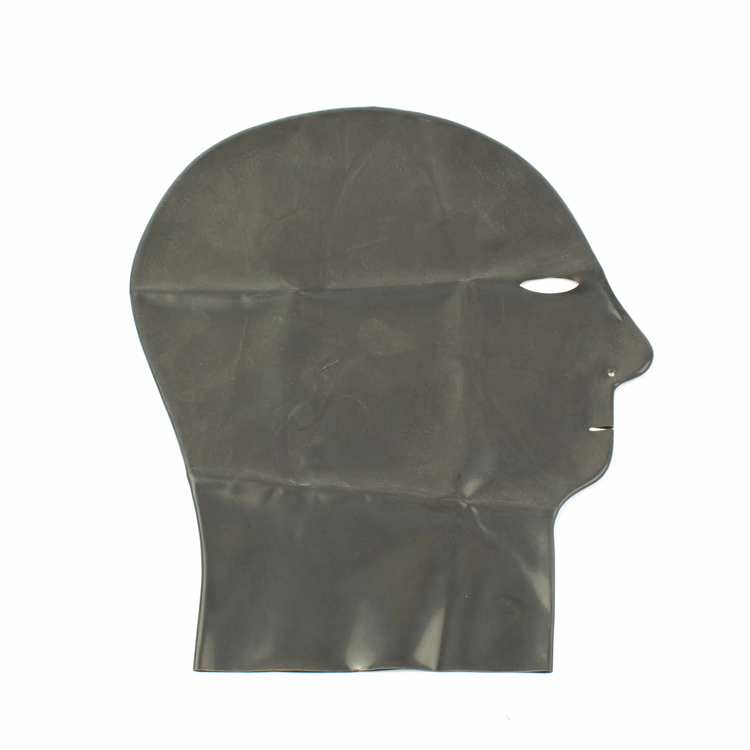 Rubberfashion Maschera di lattice Cappuccio con aperture per bocca naso occhi
