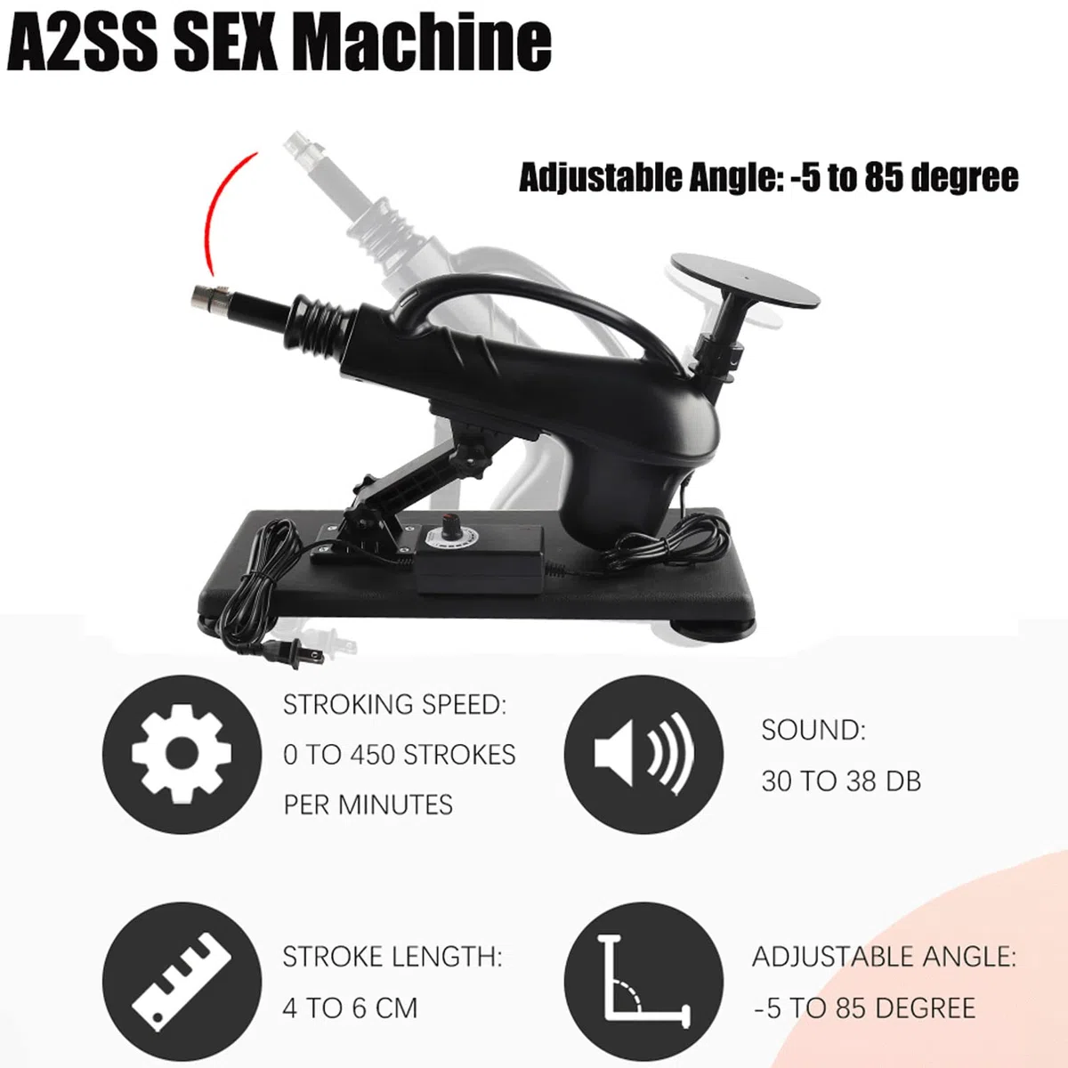 Fredorch Nuovo Upgrad Sexmachine Automatico, 3XLR Plug Fucking Machine, Accessori per il sesso Dildo Penis con velocità regolabile Love Machine