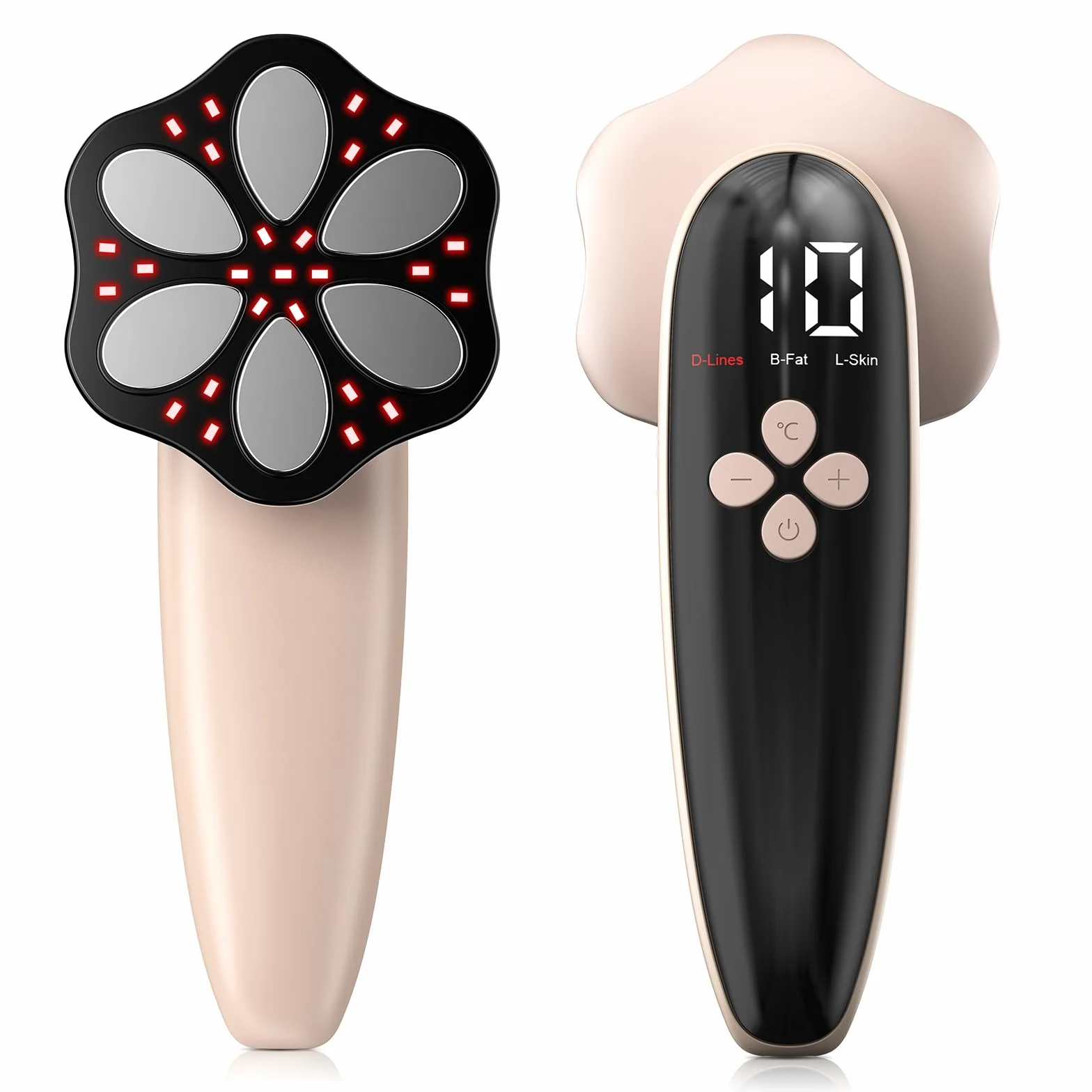 Massaggiatore Anticellulite Professionale, 3 in 1 Professionale Massaggiatore Anticellulite Elettrico per mani Pancia, Vita, Braccia, Gambe, Glutei, Unisex, Effetto lifting