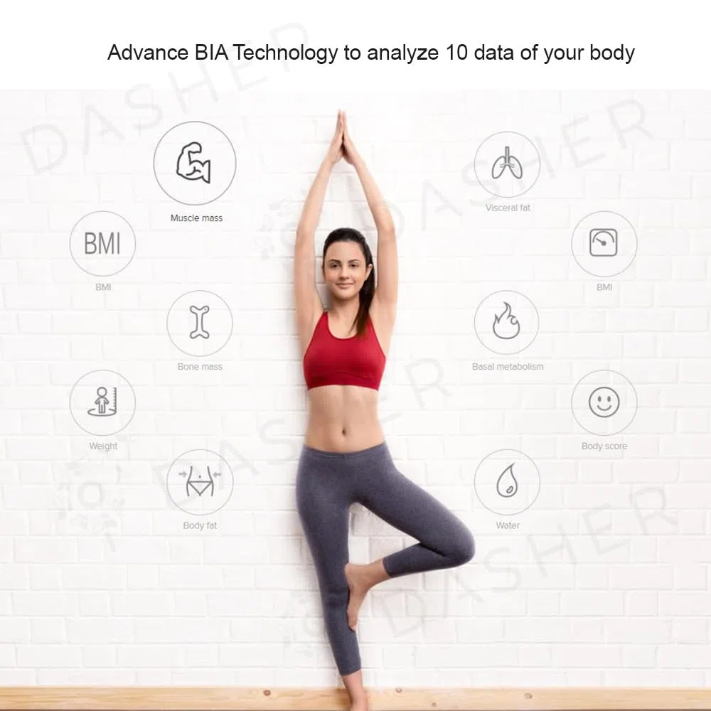 Xiaomi Mi Smart Body Fat Scale 2 Bluetooth 5.0 Bilancia Monitor Display LED