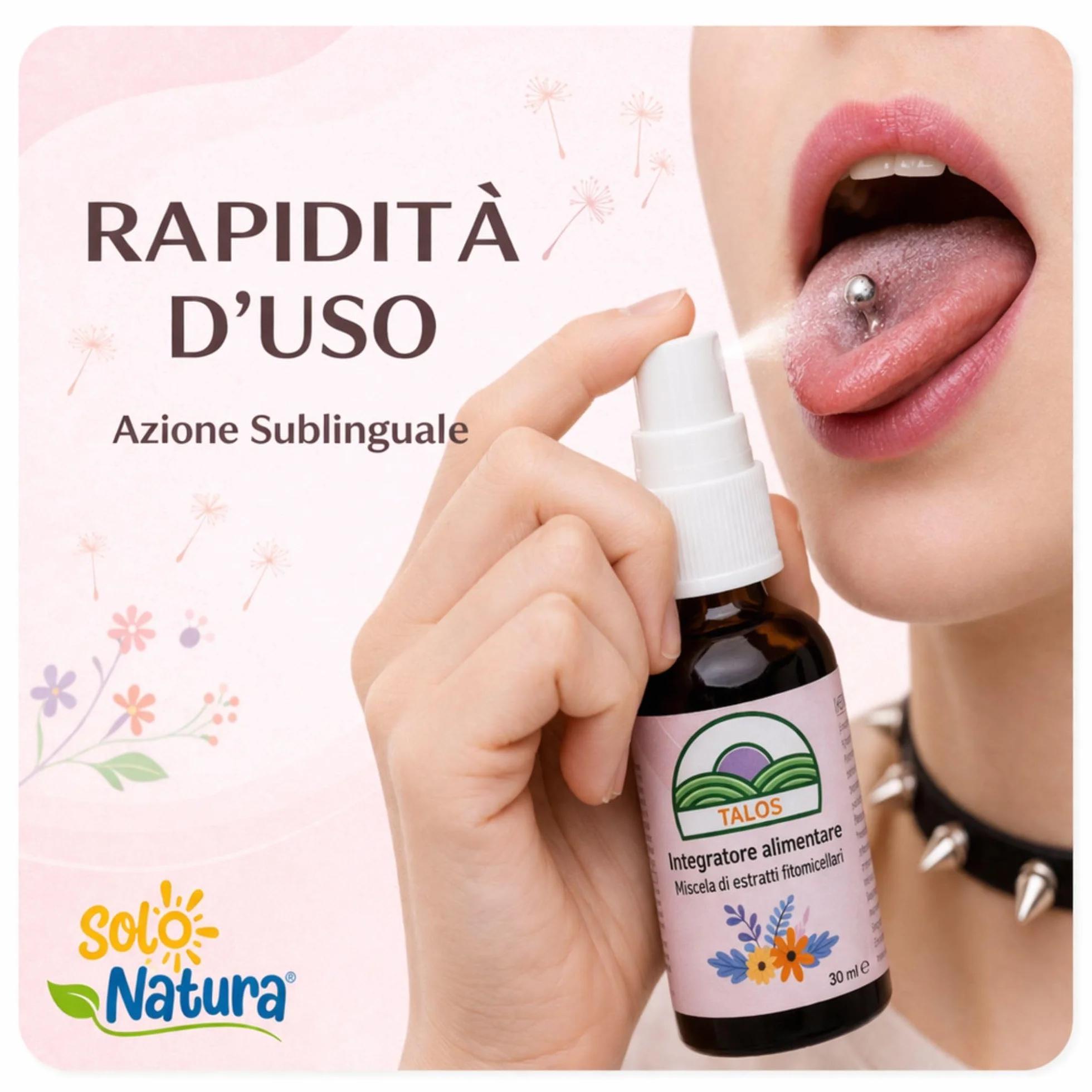 Integratore Spray Sublinguale con Ribes Nero e Perilla, Benessere Naso Gola, 30 ml