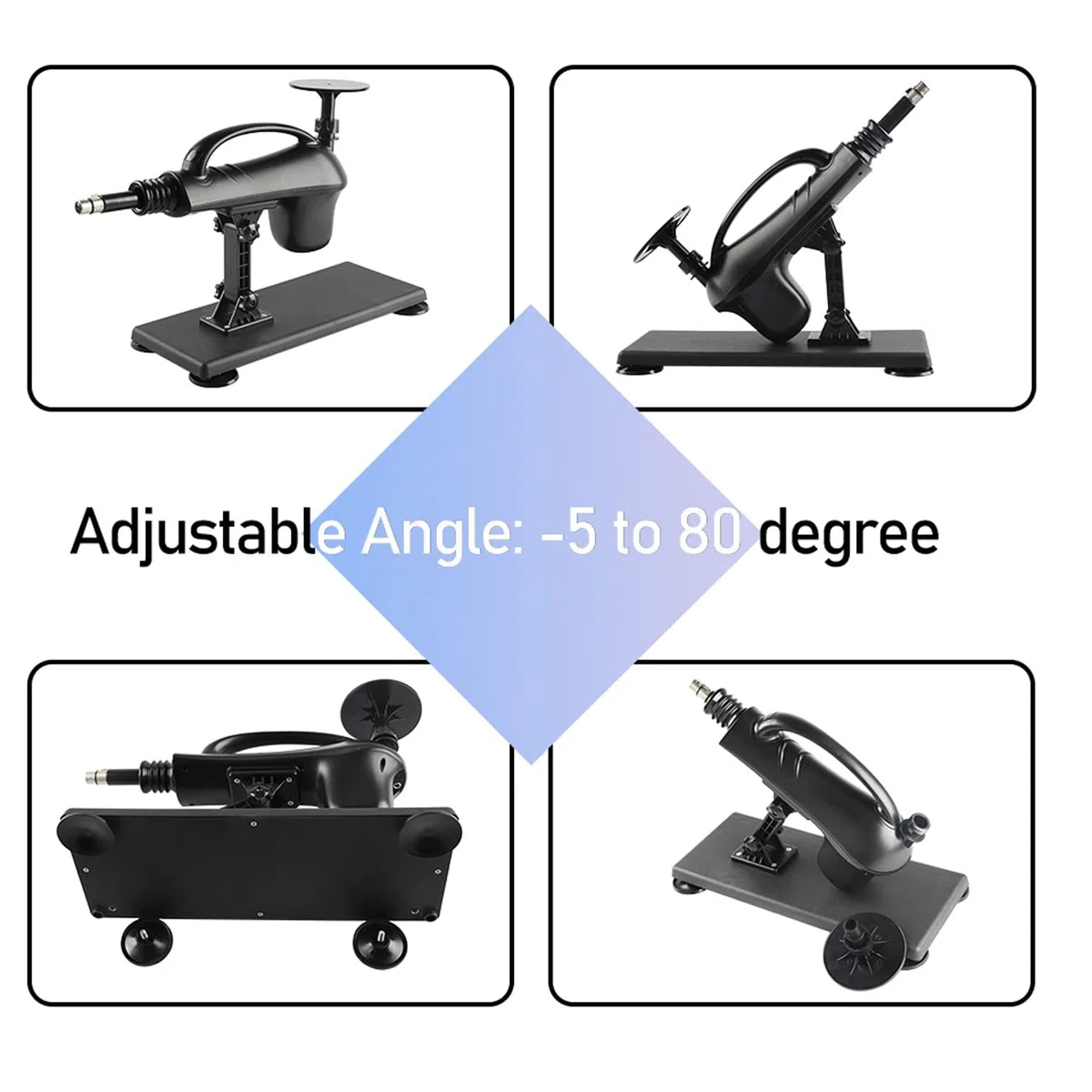 Fredorch Nuovo Upgrad Sexmachine Automatico, 3XLR Plug Fucking Machine, Accessori per il sesso Dildo Penis con velocità regolabile Love Machine