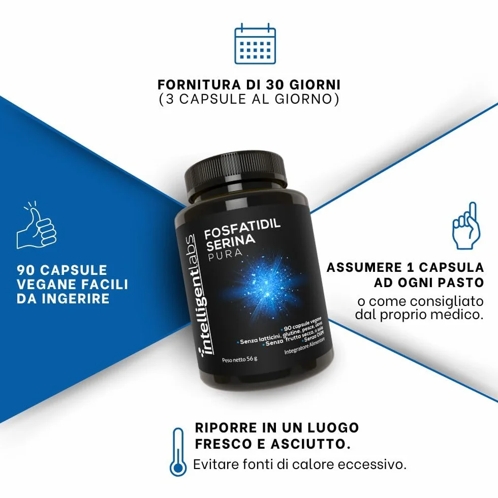 Intelligent Labs fosfatidilserina pura 100 mg 90 compresse vegetali
