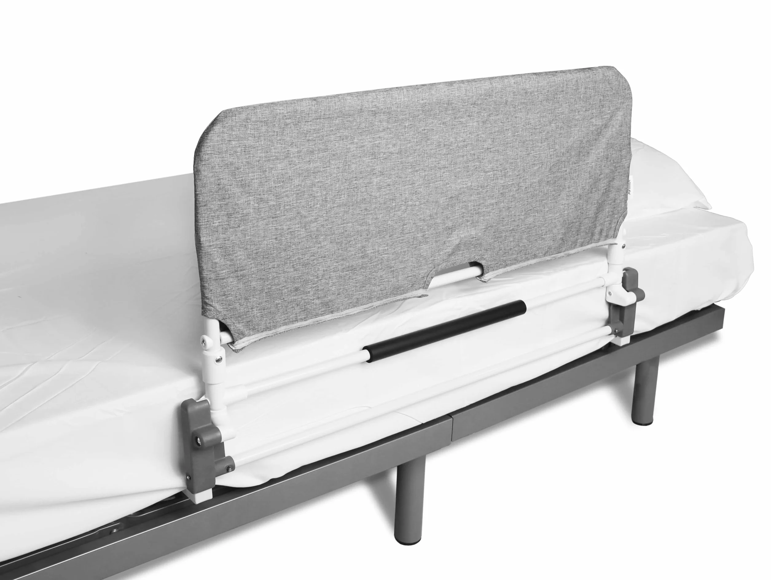 KMINA Sponda Letto Anziani Anticaduta Abatible (da 90 a 180 cm), Ringhiera Regolabile, Barriera Adulti, Parapetto per Adulto
