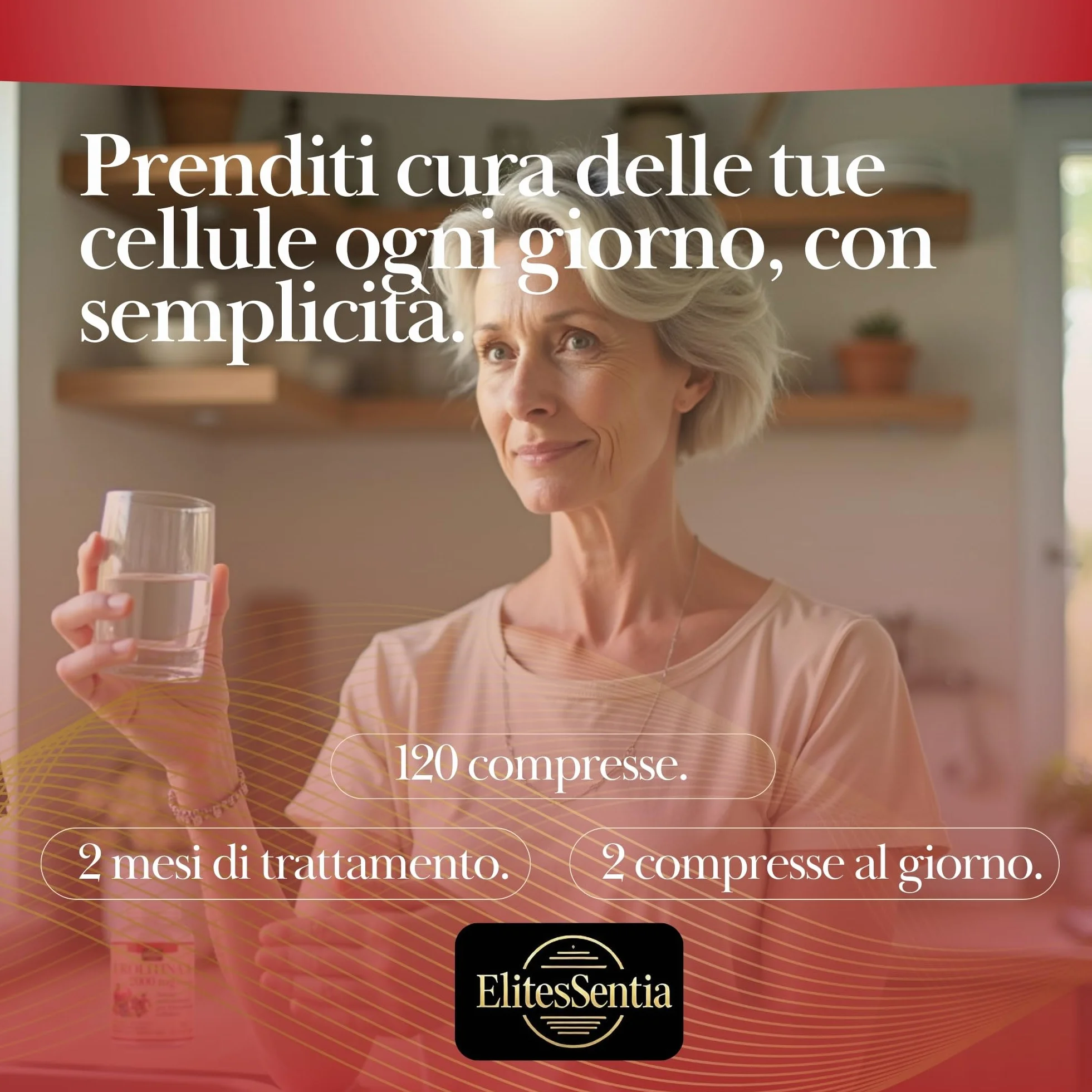ElitesSentia Urolitina A Integratore 120 Compresse 2000 mg Melograno Juglans Regia Mirtillo Nero