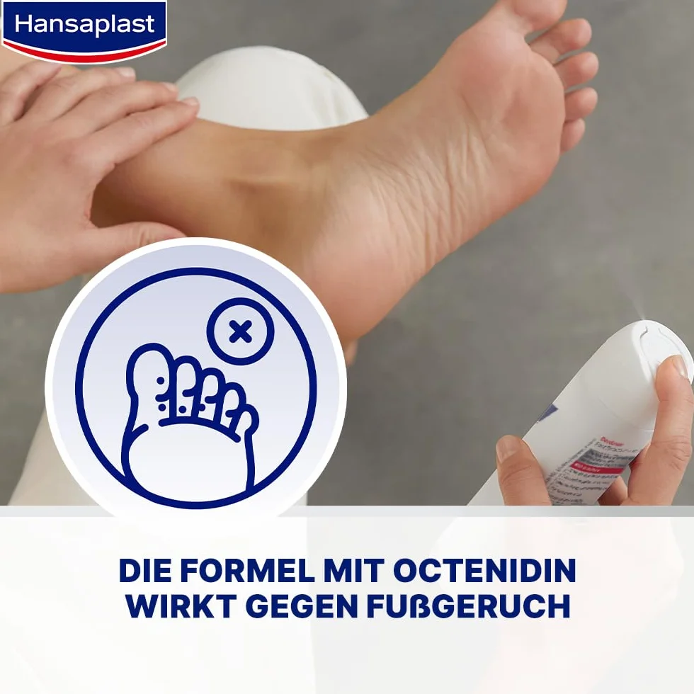 Hansaplast Deodorante 2 in 1 per Piedi 150 ml Antibatterico Spray