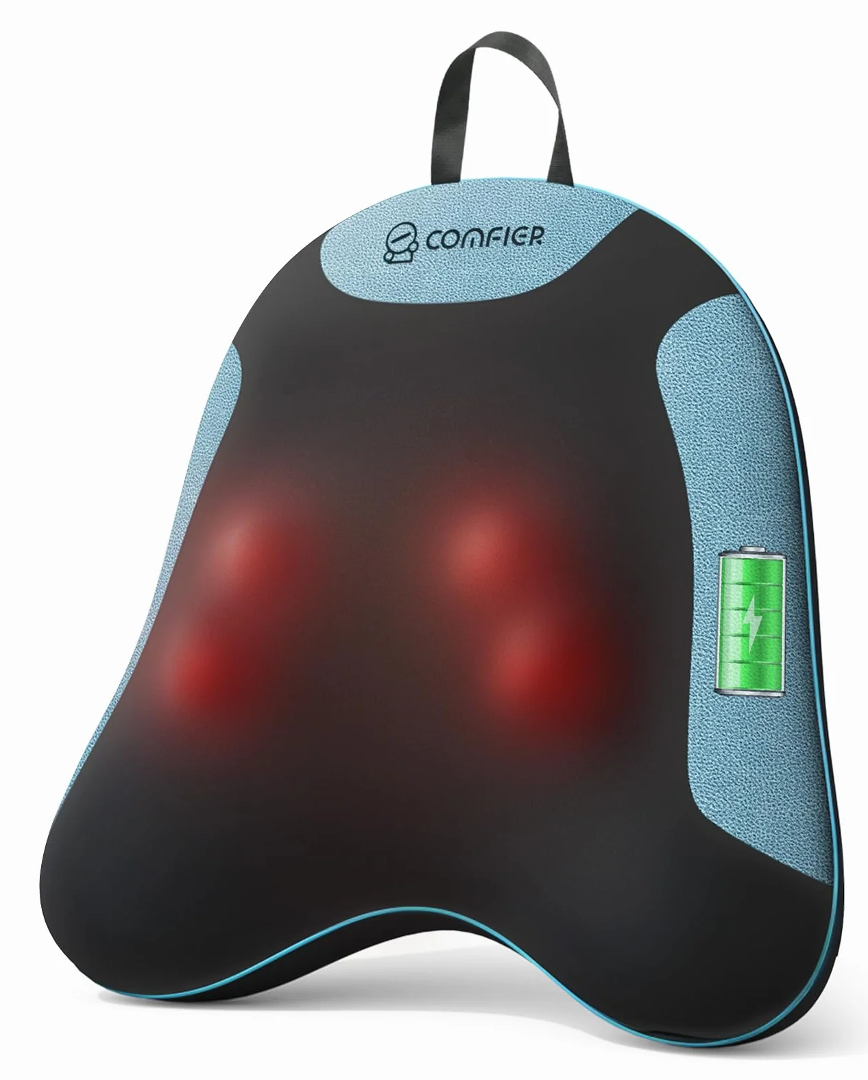 COMFIER Massaggiatore Wireless Schiena e Collo con Funzione Riscaldante, Cuscino Massaggiatore Shiatsu per Alleviare il Dolore al Collo e alle Spalle, Massaggio per la Zona Lombare, Regalo Donna