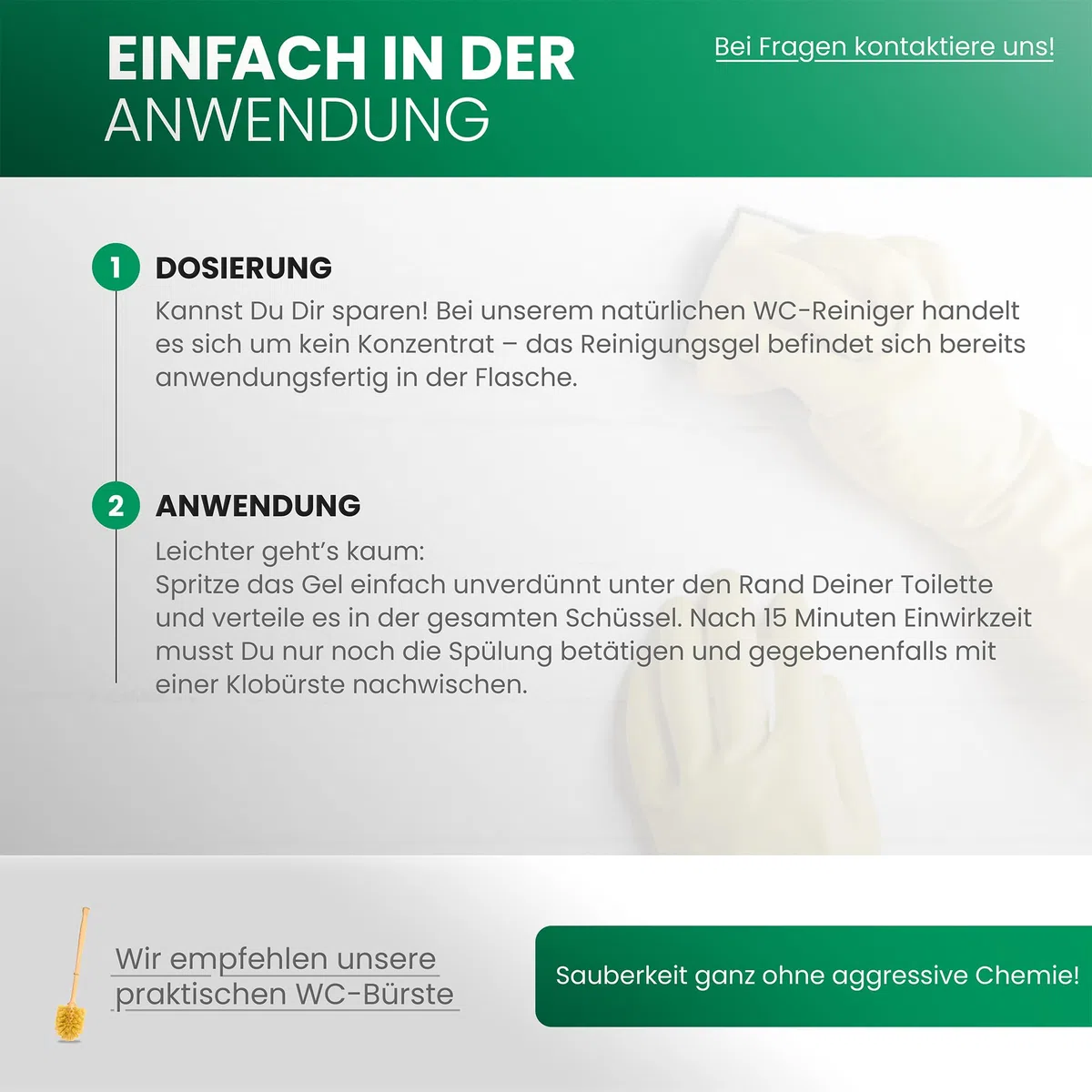 BiOHY Detergente per WC (Lattina da 10 Litri) | EXTRA FORTE | Concentrato biologico professionale | Gel detergente viscoso | Ideale contro il calcare delle urine (WC-Reiniger)