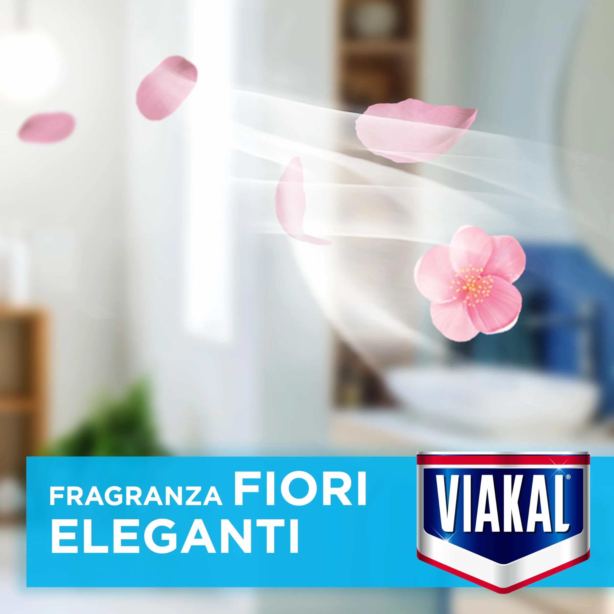 Viakal Express Spray Anticalcare Bagno 10 x 470ml Fragranza Fiori Eleganti Anti-Goccia