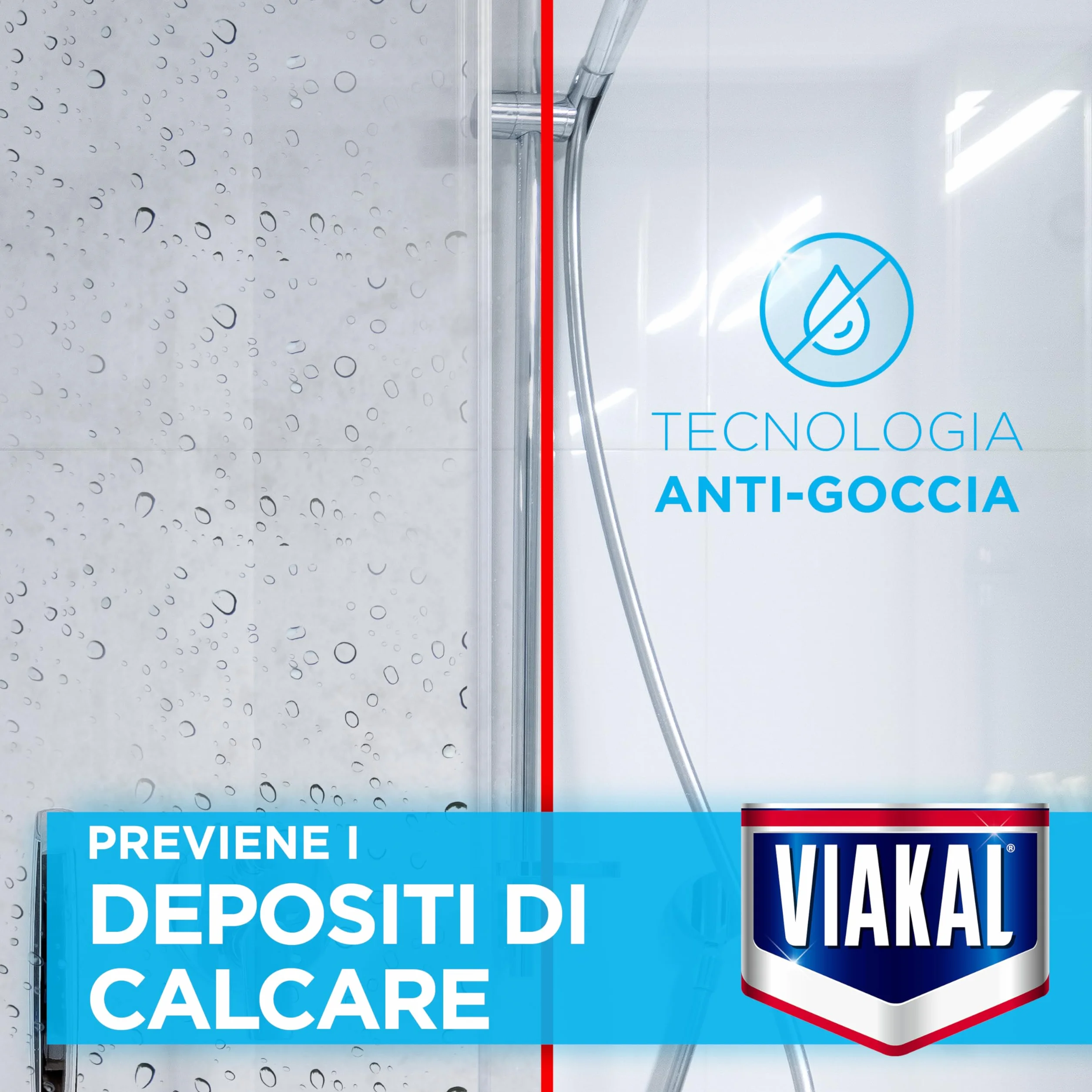 Viakal Express Spray Anticalcare Bagno 10 x 470ml Fragranza Fiori Eleganti Anti-Goccia