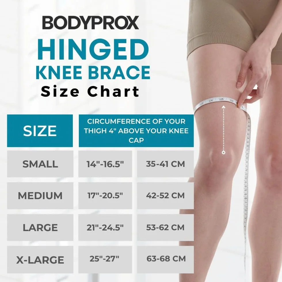 Bodyprox Ginocchiera con cerniere supporto ginocchio lesioni legamento crociato anteriore