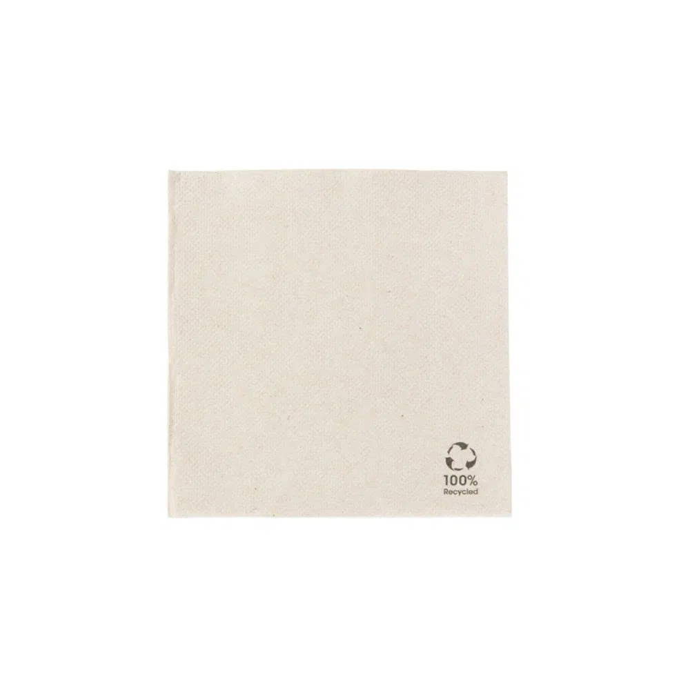 BIOZOYG Premium Tovaglioli carta 25 x 25cm carta riciclata non sbiancata I scuri 2 strati I Tovaglioli gastronomia piega 1/4 I tovaglioli ristorazione I tovaglioli feste ospiti 3000 pezzi