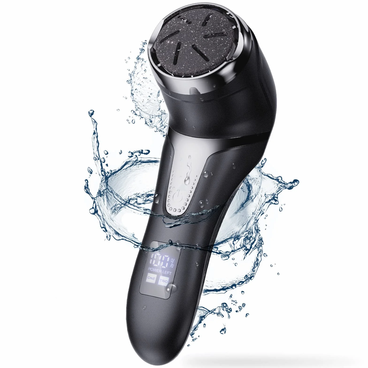 Pedicure Elettrico Professionale Ricaricabile con Aspirazione 3 Teste 2 Velocità IPX7 Impermeabile