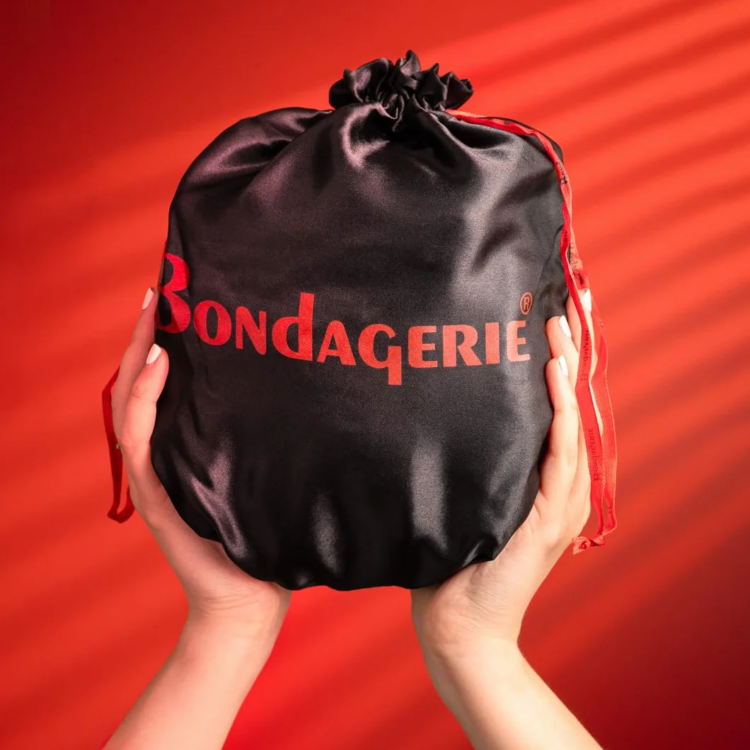 BONDAGERIE® Kit Accessori Completo da 10 pezzi, Manette Cavigliere Corda Collare guinzaglio Frustino