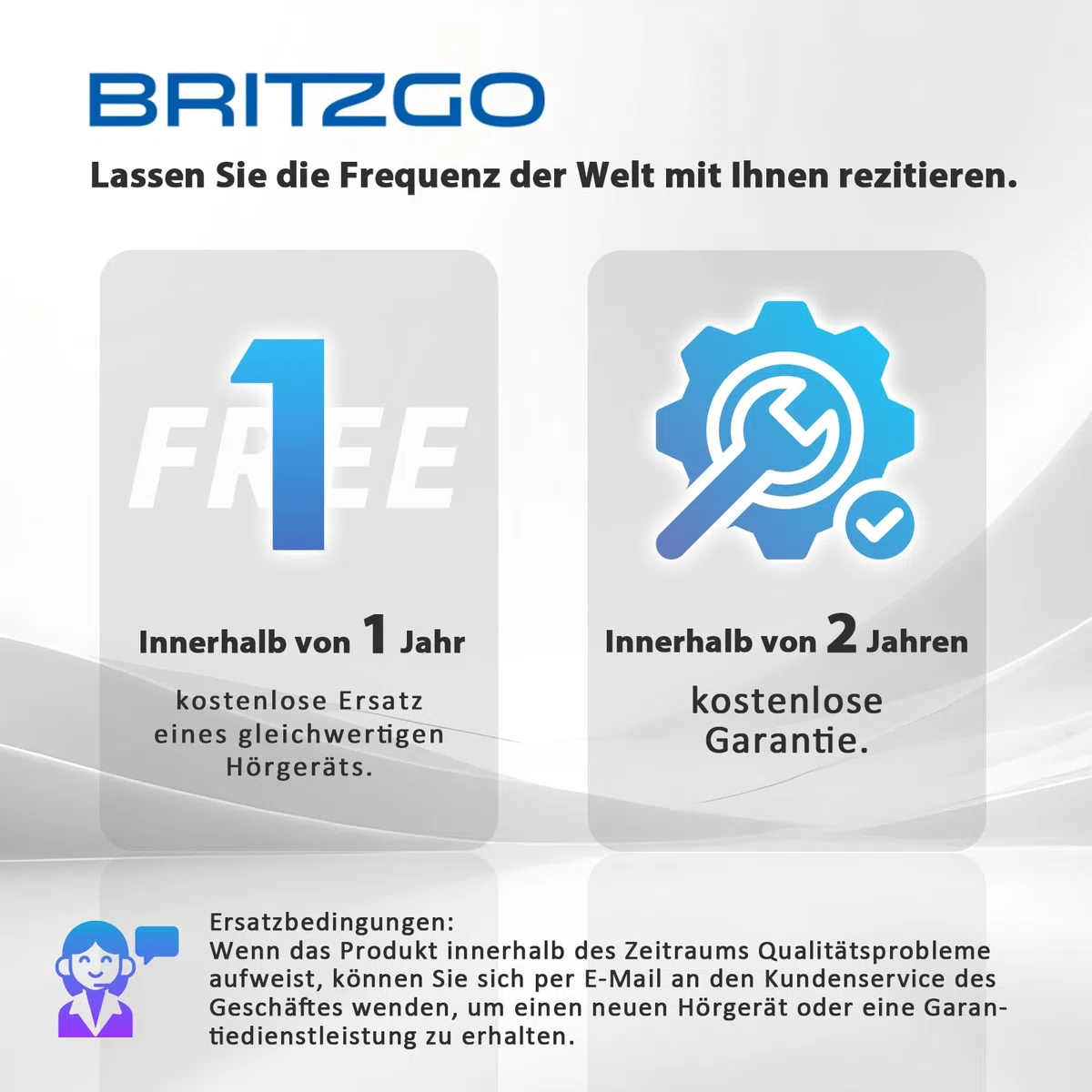 Britzgo - Cuffie portatili per uso quotidiano con chip digitale professionale e audio HD, cancellazione intelligente del rumore, fino a 15 ore di durata della batteria, nero