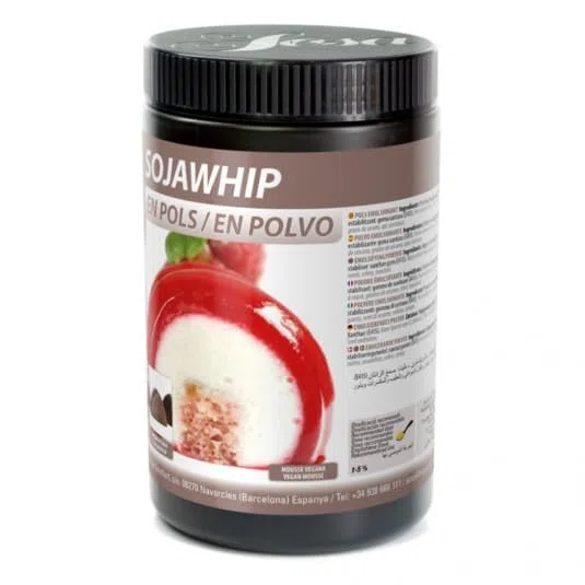SOSA Sojawhip - Componente proteico vegetale di soia idrolizzata, maltodestrina e gomma xantana - Effetto schiumogeno e costituente - Formato 300gr - Uso alimentare
