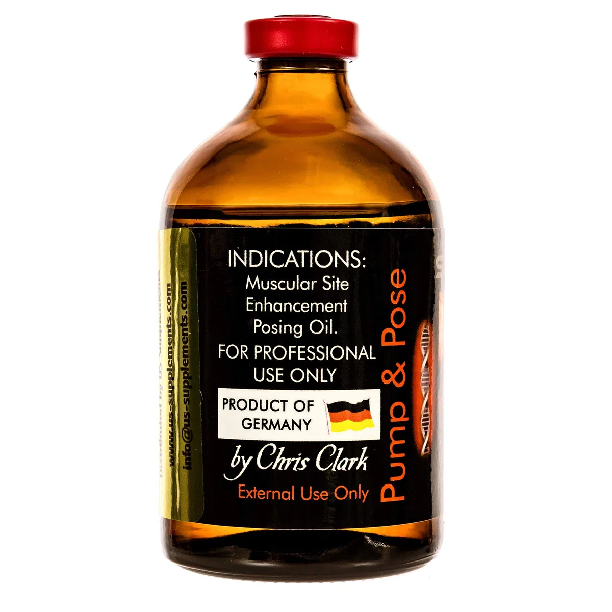 Pump & Pose - Olio per la definizione muscolare, Synthrol 877, 200 ml, per bodybuilders e appassionati di fitness, uomo