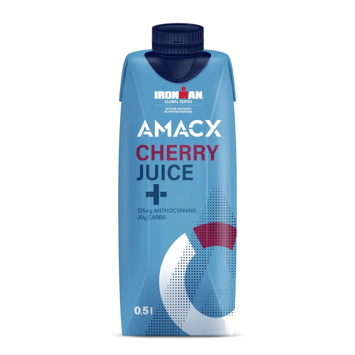 AMACX Cherry Juice+ – 12 x 500 ml – Pronto da bere – 125 mg di antociani – Favorisce il recupero e la rigenerazione