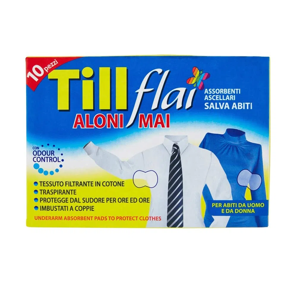 Till Flai Set 12 X 10 Assorbente Ascellare Igiene Intima Femminile
