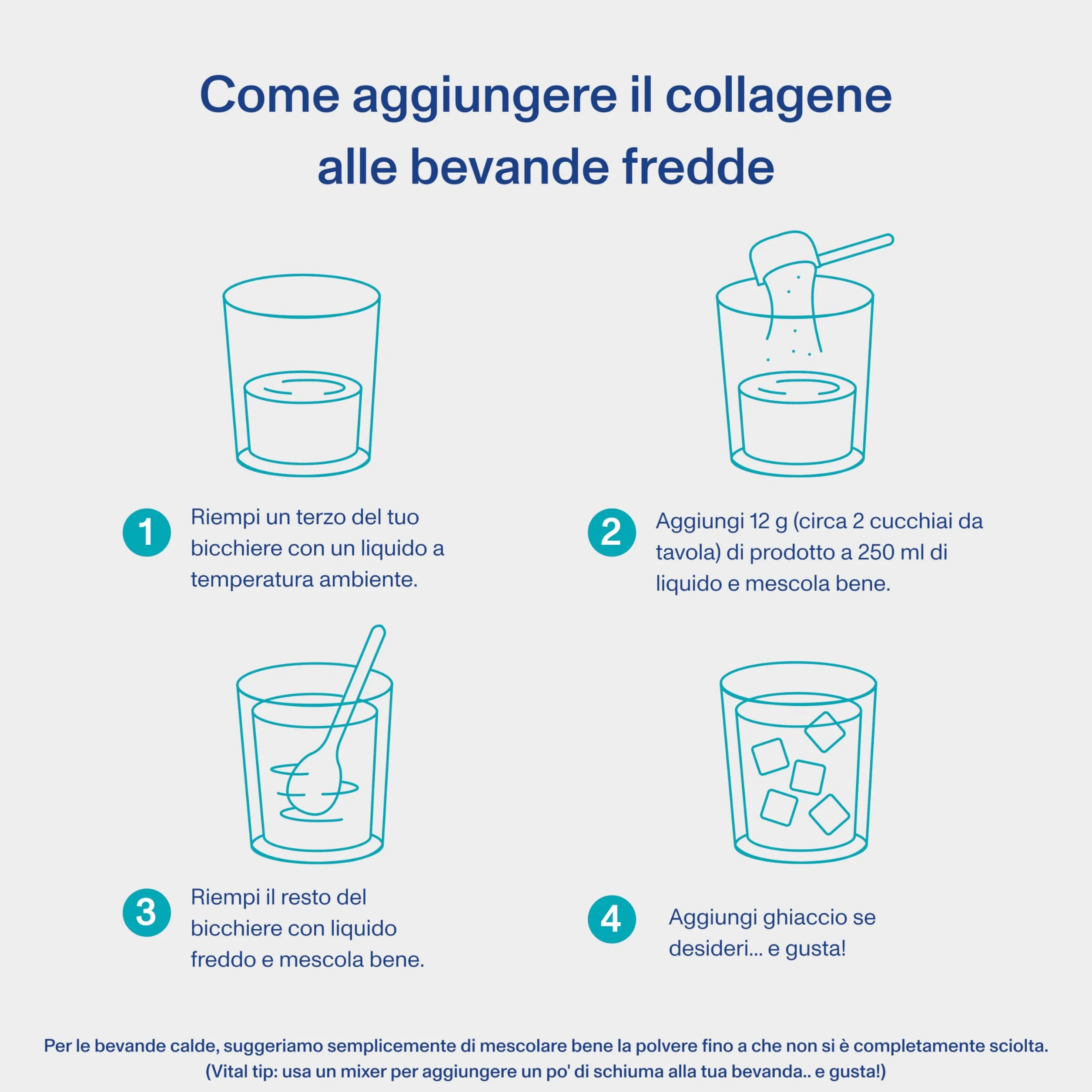 Vital Proteins Marine Collagen integratore di peptidi di collagene marino in polvere 12g per porzione 221g