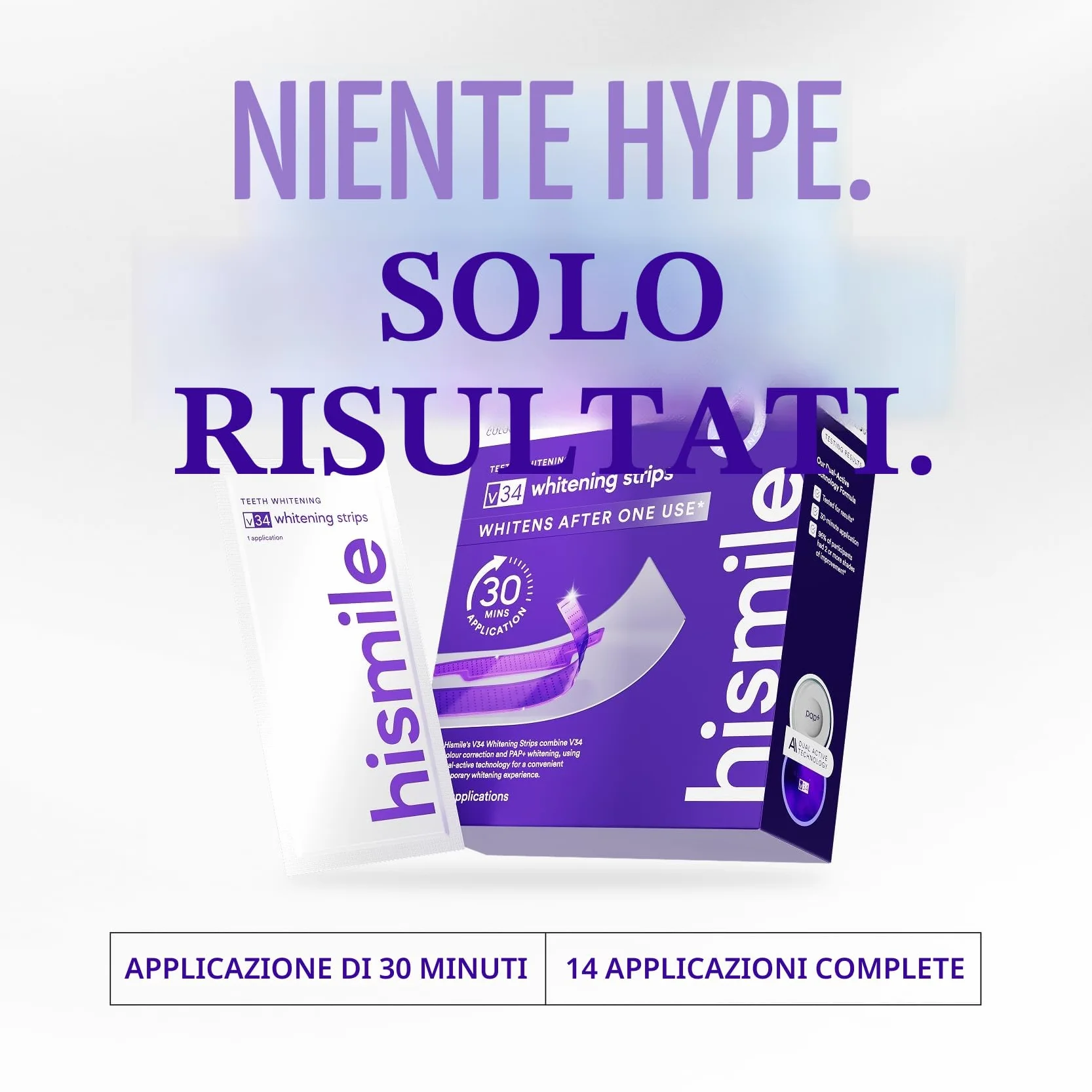 Hismile V34 Strisce Sbiancanti, Sbiancamento dei Denti, 14 Pezzi