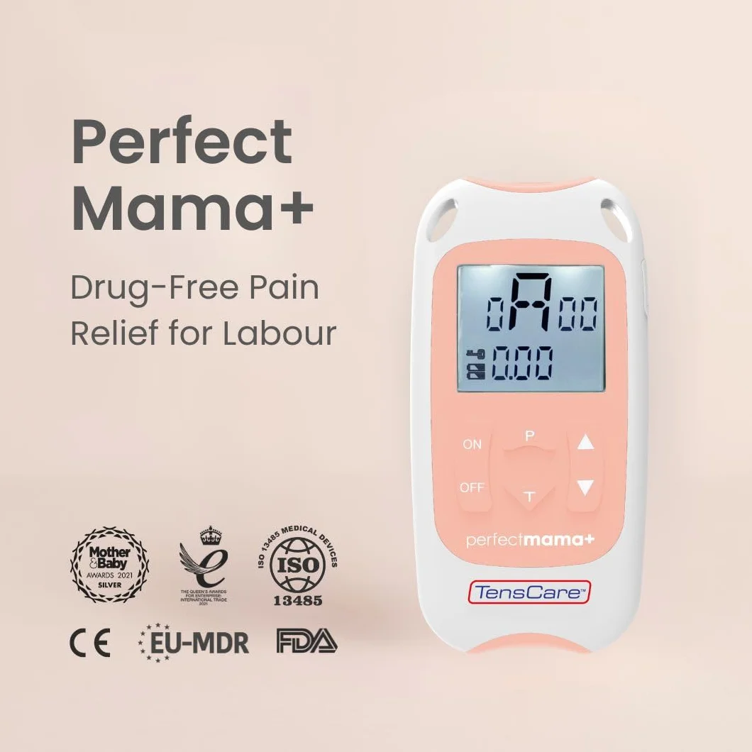 TensCare Perfect Mama+ - Sollievo dal dolore senza farmaci durante il travaglio utilizzando la tecnologia TENS. con registro del lavoro e timer di contrazione per aiutare a monitorare la progressione