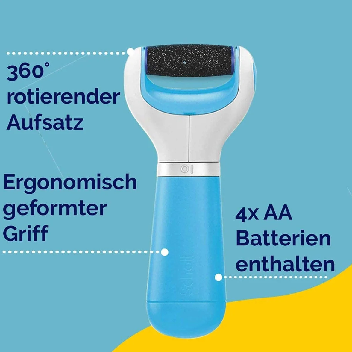 Doctor Scholl Velvet Smooth Limetta Elettrica per Piedi, Blu