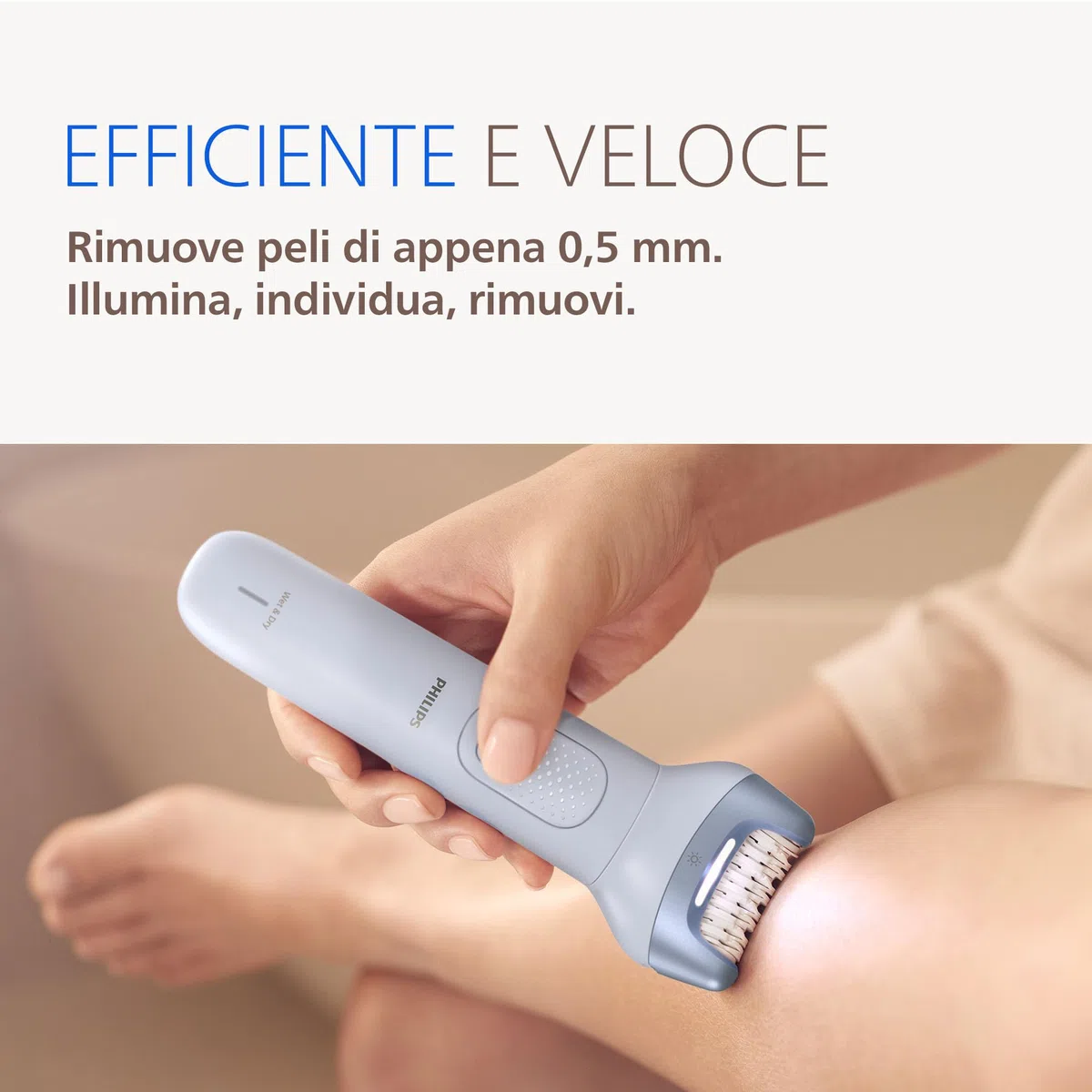 Philips Epilatore Serie 8000 - Epilatore elettrico Wet & Dry senza fili, per gambe e corpo, con ProGuide, 5 accessori, autonomia di 60 minuti, modello BRE709/00