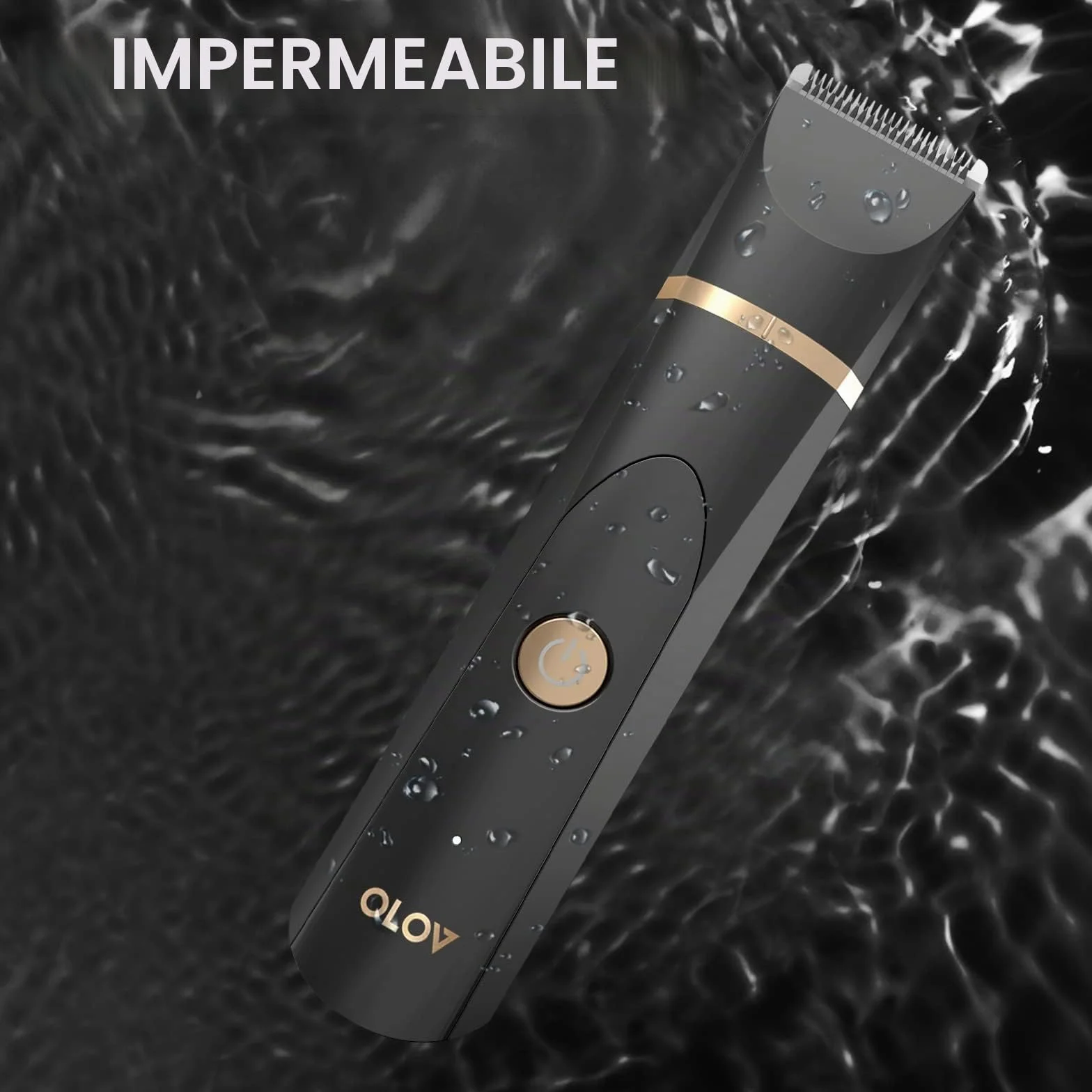 OLOV Rasoio Elettrico Corpo Uomo, Rifinitore con Lame In Ceramica, Waterproof Asciutto Bagnato