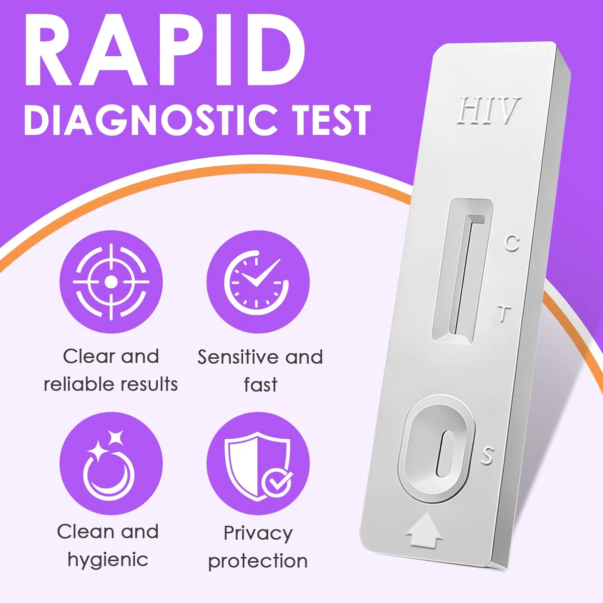 3 Set Autotest per Rilevamento,Selbsttest,Rileva anticorpi,Discreto e fare comodamente a casa, Sensibile e Affidabile con Risultati in 20 Minuti
