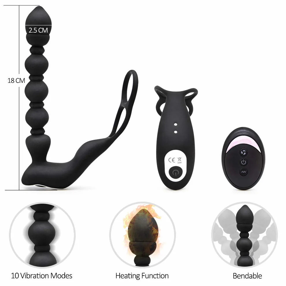 Masturbatore Giochi Sessuali Dildo Pene Prostatico Stimolatore Elettrico Silicone Massaggiatore Plug Anale Mini