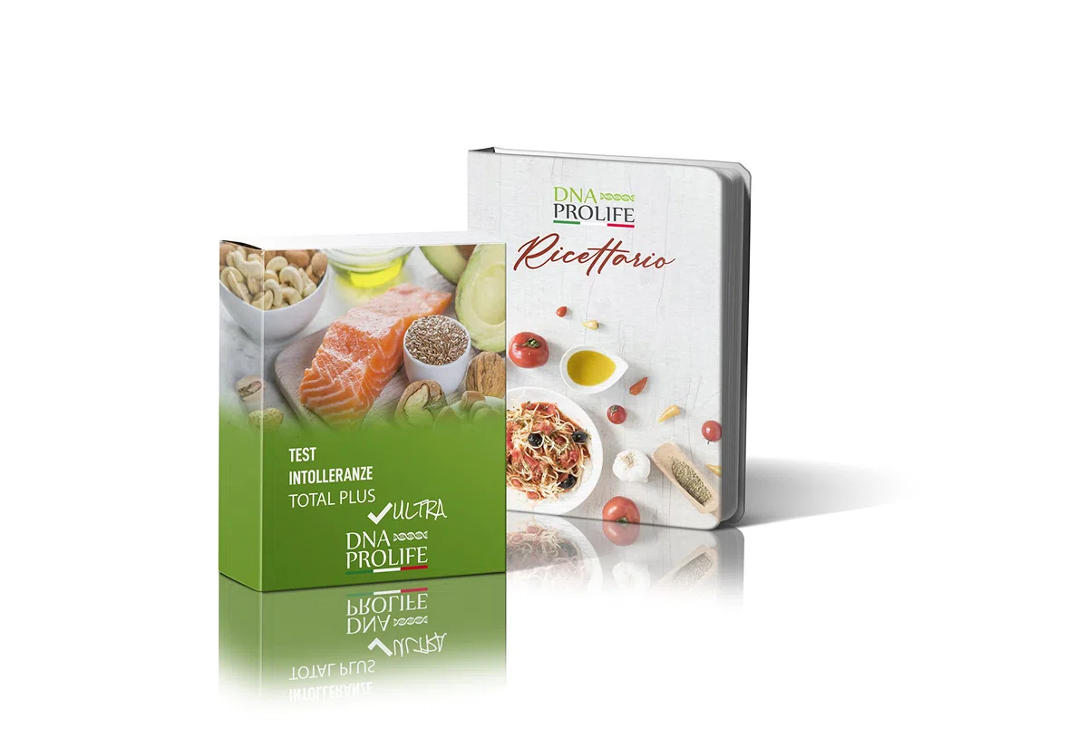 DIENNEA Prolife - Programma + Test Control - 1 Year ULTRA - Test Glutine e Lattosio - Test Intolleranze Alimentari - Include 1 Anno di Programma Alimentare - Kit Prelievo e Ricettario - Made in Italy