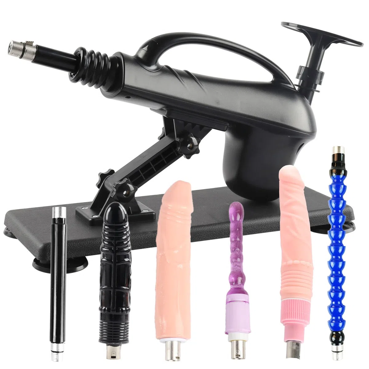 Fredorch Nuovo Upgrad Sexmachine Automatico, 3XLR Plug Fucking Machine, Accessori per il sesso Dildo Penis con velocità regolabile Love Machine