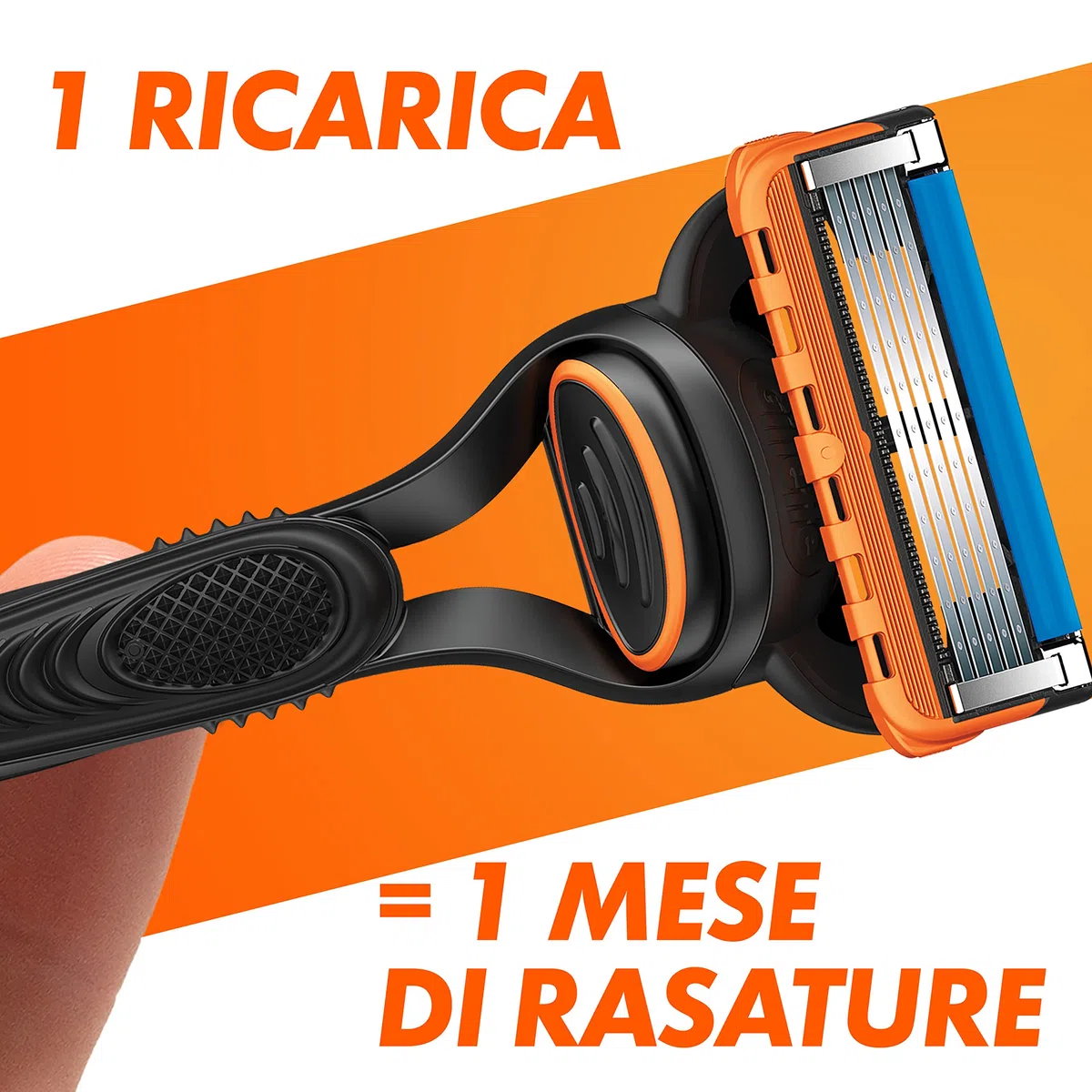 Gillette Lamette Gillette Fusion 5, 14 Lamette Da Barba Di Ricambio per Rasoio Barba Manuale Fusion5, da 5 Lame, Rasatura Scorrevole con Striscia Lubrificante, Fino a 1 Mese di Rasatura per Lametta