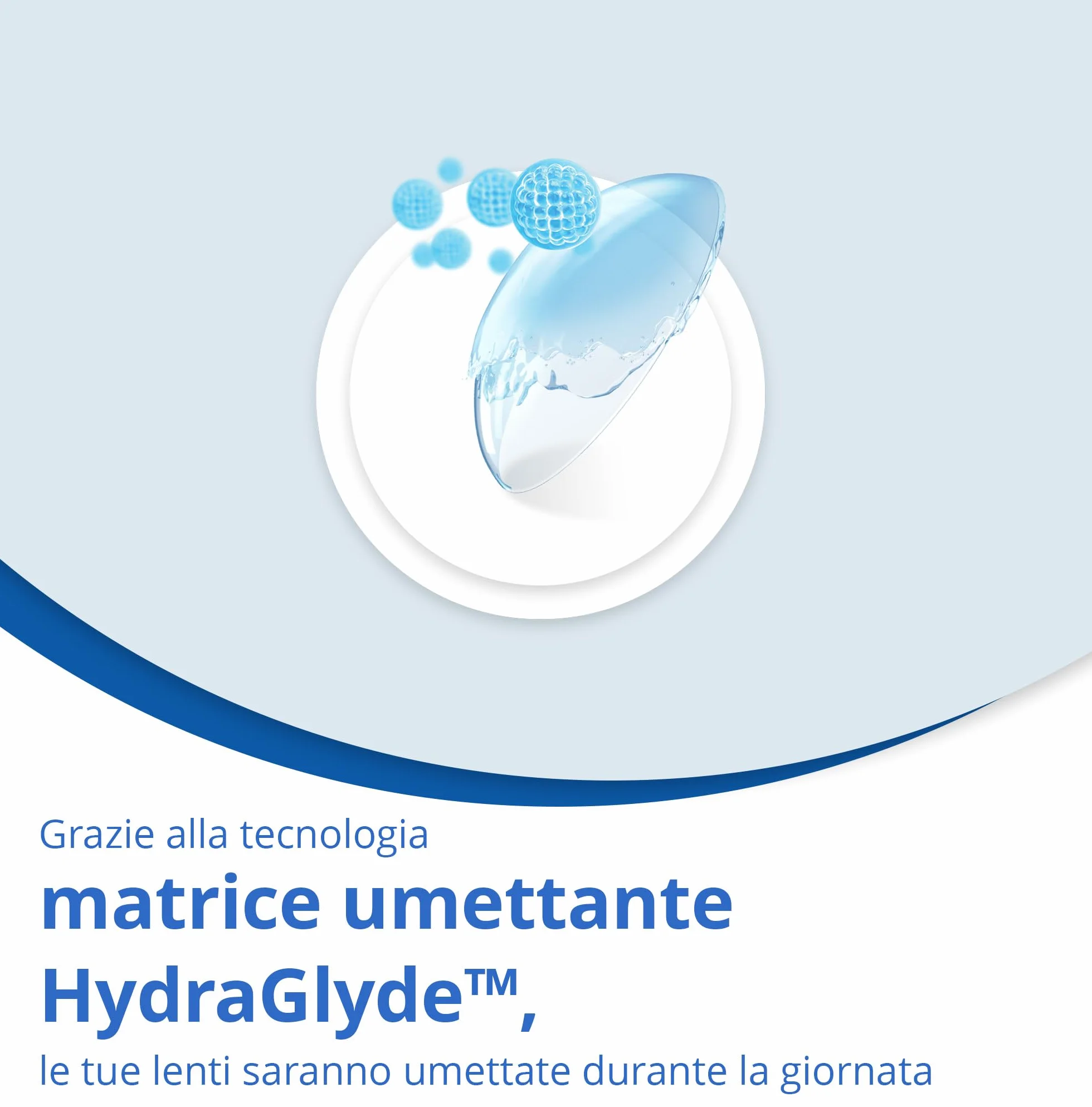 Air Optix Plus HydraGlyde Lenti a Contatto Mensili, 6 Lenti, BC 8.6 mm, DIA 14.2 mm, -3.75 Diopt