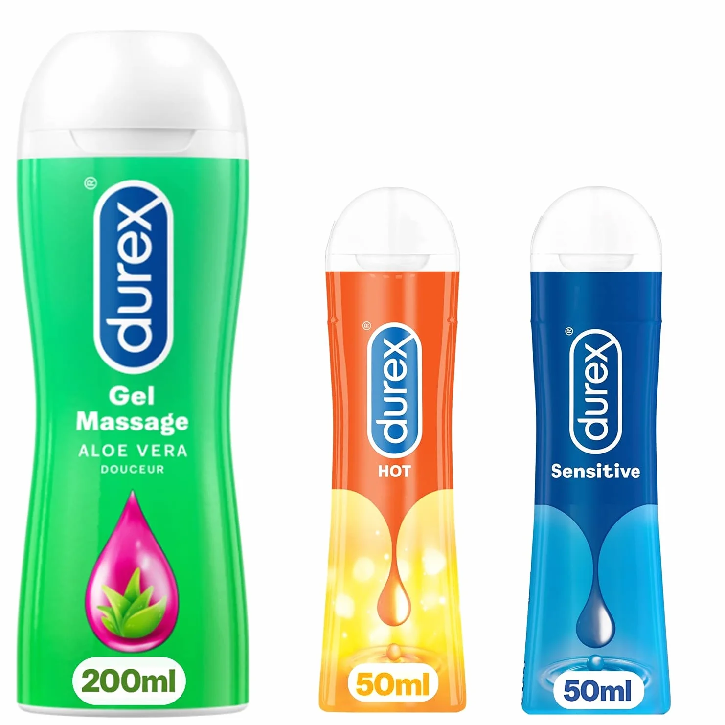 Durex Gel Lubrificanti Massaggio Aloe Vera & Piacere Set