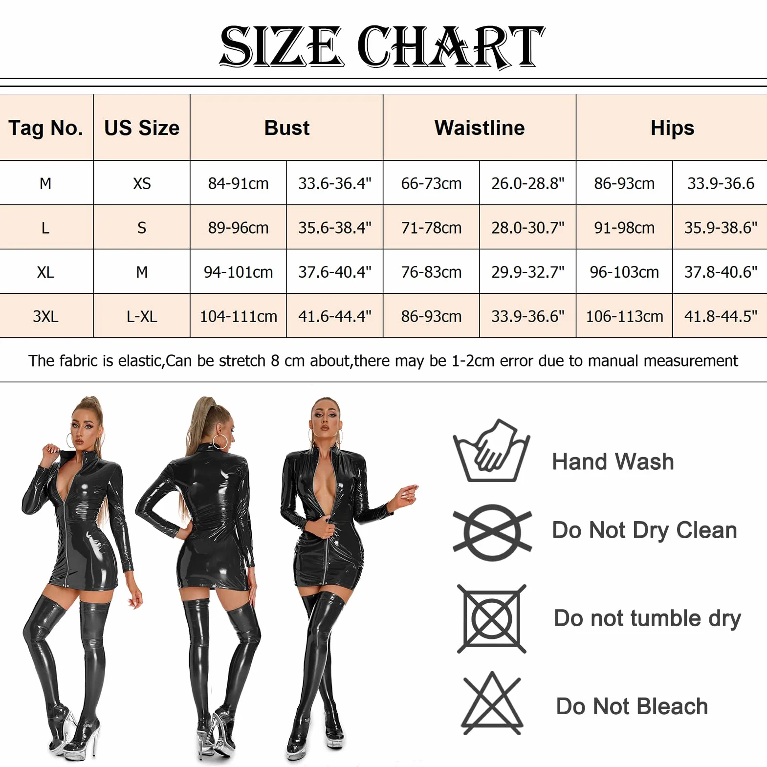 FEOYA Body da donna effetto bagnato in pelle PU aderente, abbigliamento da discoteca danza festa costume