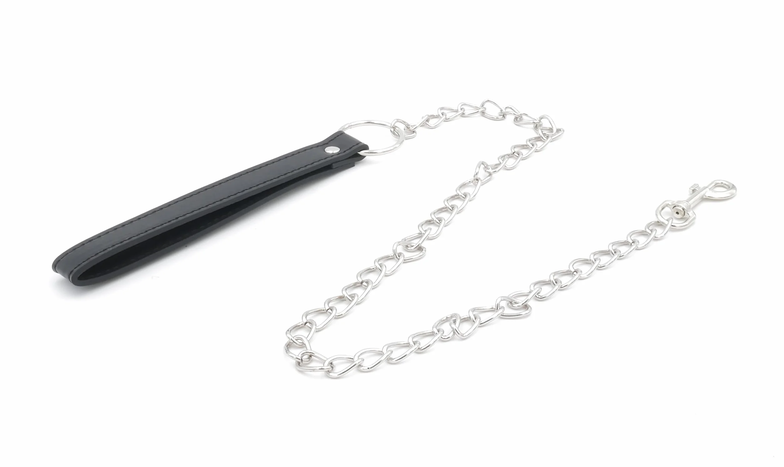 BONDAGERIE® Collare schiava con tre anelli e guinzaglio incluso