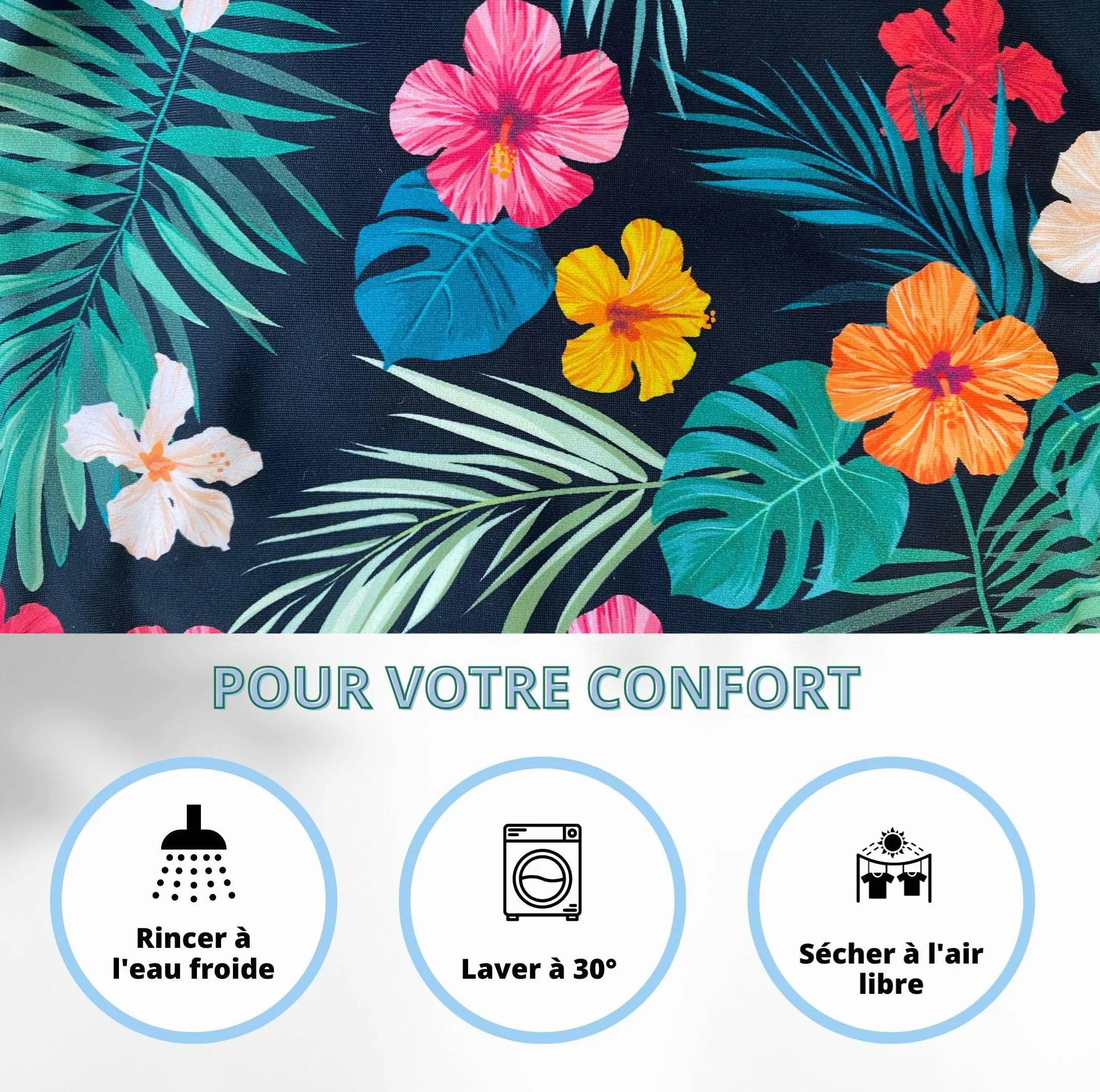 Bikini Mestruale Donna Assorbente Riutilizzabile Costume da Bagno per Flusso Abbondante Lavabile