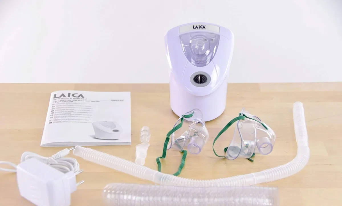 Laica MD6026P - Aerosol a Ultrasuoni Portatile per Adulti e Bambini silenzioso, Bianco